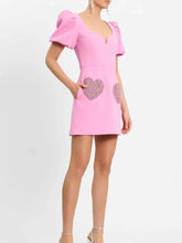 Kleid mit Puffärmeln